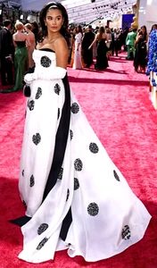 Nuevo Nuevo con etiquetas Vestido Largo Carolina Herrera Primavera 2022 Pasarela Lunares Lazo Espalda 2 - Imagen 1 de 11