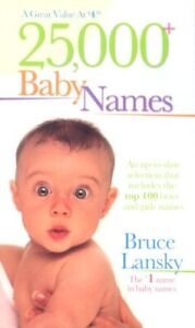 25, 000+ Baby Names By Bruce Lansky