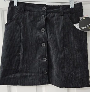 Jolie & Joy Black corduroy,button down front, mini skirt Von Maur size XL NWT - Picture 1 of 4