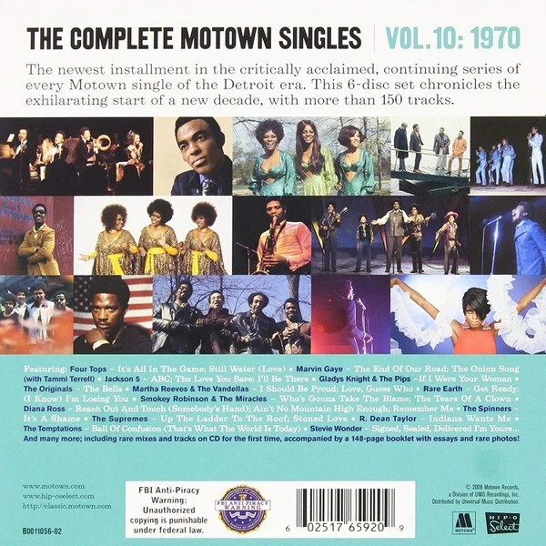 Rare cd set COMPLETE MOTOWN SINGLES VOL.10 1970 - Image 1 of 1