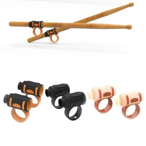 Pair Drum Stick Control Clip Silicone Drumsticks Grip Beginner Accessories - Picture 1 of 4