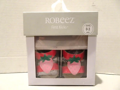 Sandalias ROBEEZ Rosa Rojo Fresa First Kicks Charol Talla 0-3 Meses  Foto 1 de 4