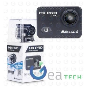 Action Cam Camcorder 4K WLAN Midland H9 Pro Tasche Wasserdicht 30MT Halterungen - Bild 1 von 7