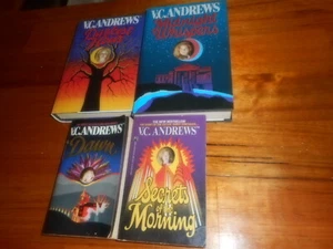VC Andrews 2 JH/C ist Editions y 2 P/B Dawn Darkest Hour Midnight Whispers - Imagen 1 de 6