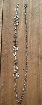 CHICO's Vintage Style Silver Color Chain Belt Animal Style Waist Hip Jewelry - Image 1 of 4