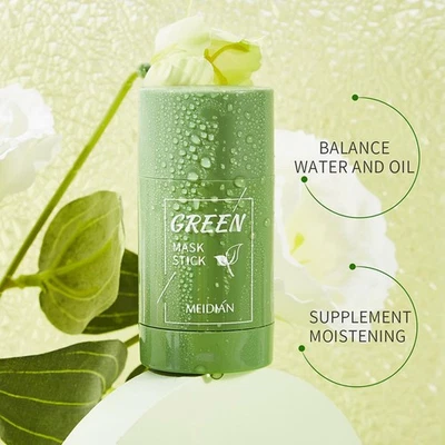 40g-Green Tea Purifying Clay Stick Anti-Acne Deep Cleansing Mask❀ Oil C5H3 - Image 1 of 4