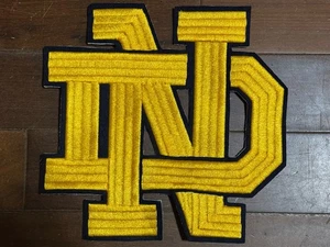 LARGE NOTRE DAME 9” X 9” GOLD W BLACK TRIM - Picture 1 of 5
