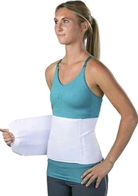 Procare Premium 9" 3-Panel Elastic Postpartum Compression Belly Wrap Binder Belt - Image 1 of 4