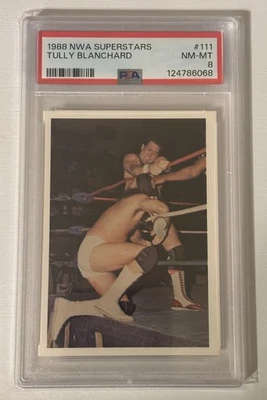 1988 Wonderama NWA #111 Tully Blanchard PSA 8 WCW Wrestling Card - Image 1 of 2