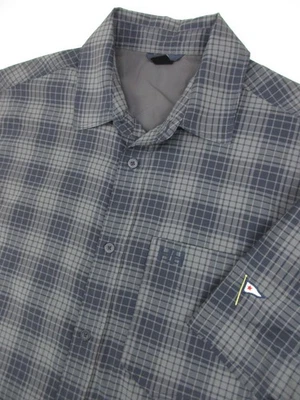 Мужская большая рубашка Helly Hansen Borre SS на пуговицах клетчатая клюшка для гольфа San Diego - Изображение 1 из 4