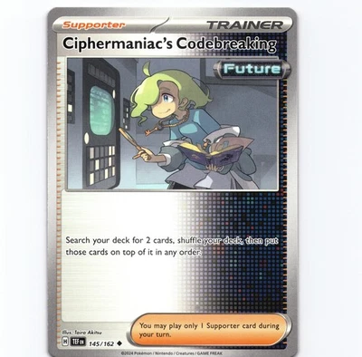 Ciphermaniac's Codebreaking - Uncommon SV05: Temporal Forces 145/162 NM Pokemon - Image 1 of 2