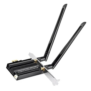PCI-E WiFi Adapter Desktop PC for Intel AX5400 PCIe Wifi Card Bluetooth5.2 Win10 - Photo 1/20