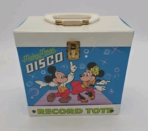 V Vintage “Mickey Mouse Disco” Record Case/Tote (Good Condition) - Picture 1 of 7