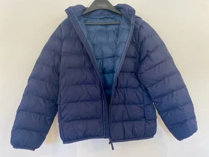Uniqlo Puffer Jacket - Kids - Blue And Teal - Size 11-12 - Lightweight And Warm - Picture 1 of 6