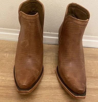 Botines occidentales Ariat Dixon para mujer - cuero marrón, punta corta (talla 9M) Foto 1 de 4