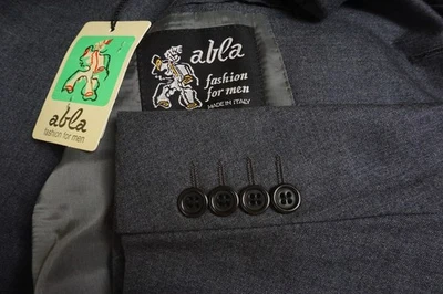 Abla x Attolini 100% Cashmere Gray 2 Pc Suit Jacket Pants 44R BRAND NEW - Image 1 of 4