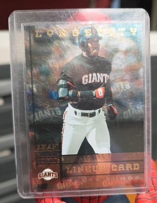 1998 Donruss Leaf Rookies & Stars Longevity Barry Bonds #14/50 RARO - Imagem 1 de 2