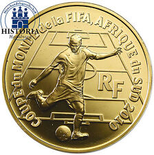 Polierte Platte Fußball Münzen aus Frankreich nach Euro-Einführung