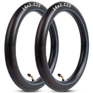 Heavy-Duty 14 x 2.125 Inner Tube 14 Inch Electric Bike Tubes with Angled Valv... - Picture 1 of 8