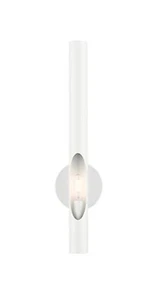 Livex Lighting 45911-69 Acra Wall Sconce Shiny White - Picture 1 of 3