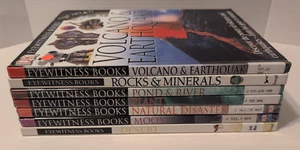 Lot of 6 DK Eyewitness Hardcover Books SCIENCE Plant MOON Desert ROCKS Volcano - Imagen 1 de 6