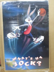 vintage NIKE Aerospace What's up Jock? 1993 bugs bunny basketball poster 19873 - Picture 1 of 5