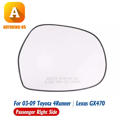 Espejo retrovisor lateral derecho de cristal para Toyota 4Runner/Lexus GX470 2003-2009 87931-6A430  Foto 1 de 4