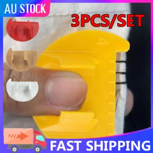 3x Sewing Templates Needle Gauge Measuring Tool Equal Stitch Finger Protector IW - Picture 1 of 15