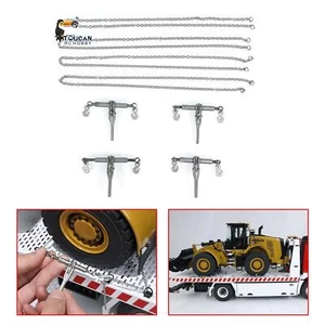Ratchet Binders Transport Chain for 1/14 RC Truck Engineering Vehicle Metal Part - Picture 1 of 12