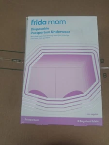 Frida Mom Disposable Postpartum Underwear Step 2, Boyshort Briefs - 8 Pair- NEW - Picture 1 of 2