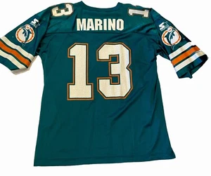 Vintage 1998 Starter Miami Dolphins #13 Dan Marino Trikot 52 XL Made In USA - Bild 1 von 16