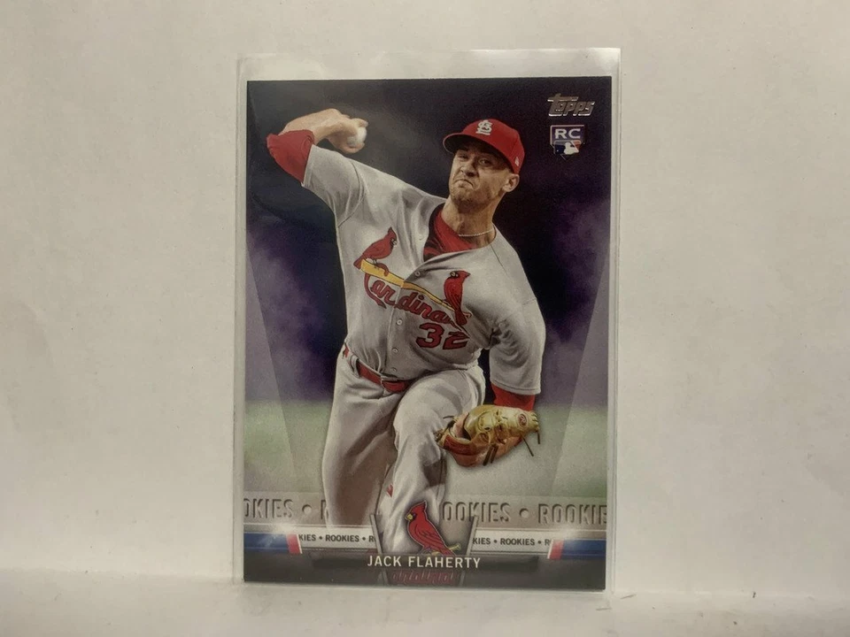 TS-86 Jack Flaherty Rookie St Louis Cardinals 2018 Topps Series 1 Baseball Card  - Image 1 of 2