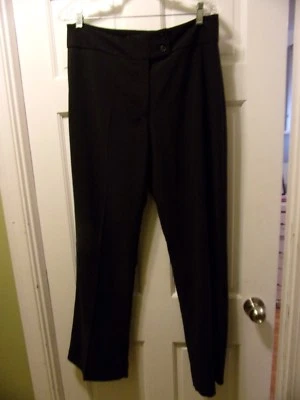 Uniform John Paul Richard Woman's Size 12 Black Dress Pants Straight Leg - Image 1 of 3