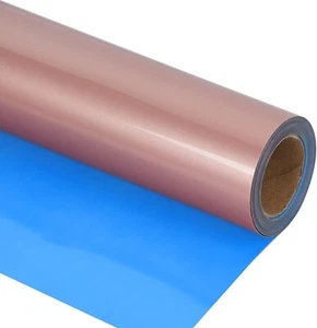 Wärmeübertragung Vinyl Rose Golden HTV Rollen, 12" x 12ft PU Dehnbar Bügelbild Vinyl - Bild 1 von 5