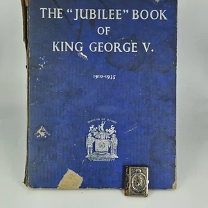 King George V Jubilee Book 1910-1935 With Mini Photo Book Silver Plated - Picture 1 of 15