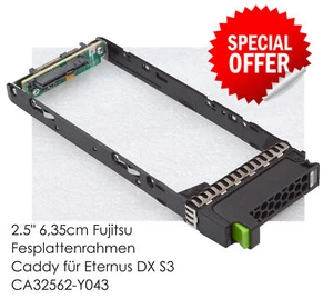 2.5" 6,35cm Fujitsu Hard Drive Frame CA32562-Y043 Caddy for Eternus DX S3 R9 - Picture 1 of 2