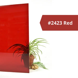 BuyPlastic 2423 Red Transparent Colored Acrylic Sheet   1/8" x 24" x 24" - Picture 1 of 4