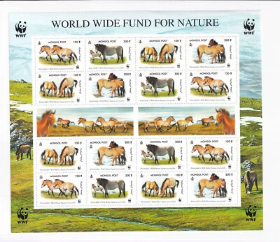 (mongolia)2000 Sc 2440 full sheet MNH,WWF      v755 - Image 1 of 2
