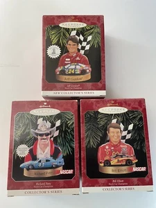 Hallmark Ornaments Stock Car Champions Complete Series: Gordon, Petty, & Elliott - Bild 1 von 2