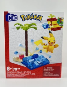 Mega Pokemon Pikachus Beach Splash Jeu de construction 79 pièces Adventure Builder Set - Photo 1/4