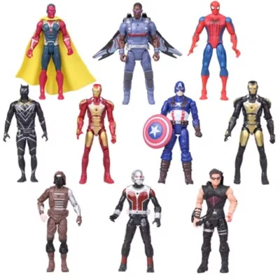 Marvel Action Figuren Spielzeug 10 Stück Avengers Super Helden 15cm Set Figuren - Bild 1 von 4