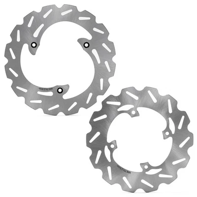 For YAMAHA YZ 80 1993 1994 1995 1996 1997 1998 1999 Front Rear Brake Disc Rotors - Image 1 of 4