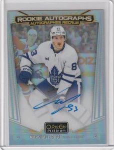 Marshall Rifai Rookie Autograph #R-MR - 2024-25 O-Pee-Chee Platinum - Picture 1 of 2