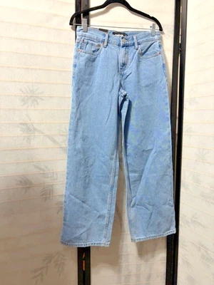 女孩 RSQ 16 宽松牛仔裤 - 全新带标签 | 浅水洗牛仔 | Y2K 街头服饰 | 16 码 — 第 1/4 张图片