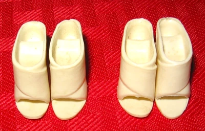 DE COLECCIÓN IDEAL MARTES TAYLOR PARA ROPA O MODA 2 SANDALIAS BLANCAS ¡LOTE DE ZAPATOS! Foto 1 de 3