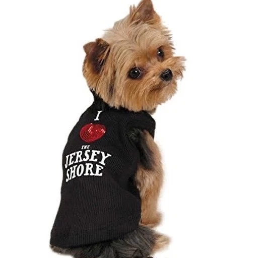 Camiseta sin mangas informal Canine I love the Jersey Shore para perros, X grande negra Foto 1 de 2