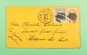 DR WHO 1880s SAN FRANCISCO CA TO COURSE GOLD GULCH CA R05492 - Picture 1 of 2