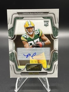 2023 Panini Playbook Romeo Doubs Auto /49 RC Rookie Signatures Green Bay Packers - Picture 1 of 3