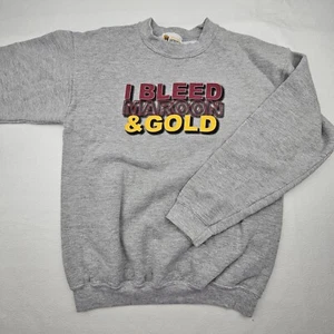 College House Unisex Youth Size XL Sweatshirt I Bleed Maroon & Gold Pullover - Picture 1 of 6