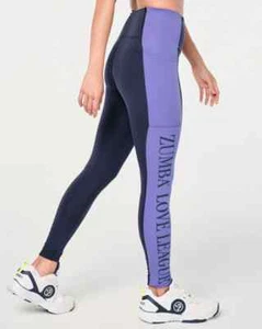 Zumba Prep High Waisted Ankle Leggings - Let's Go Indigo ~ XS  S  M  L  ~ New! - Picture 1 of 3